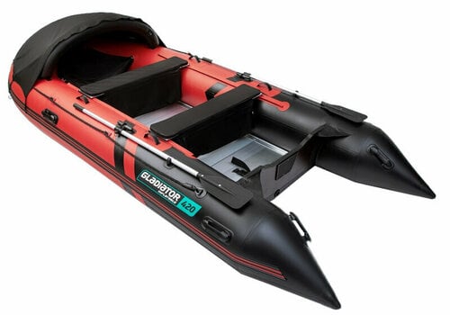 Uppblåsbar båt Gladiator Uppblåsbar båt C420AL 420 cm Red/Black - 1