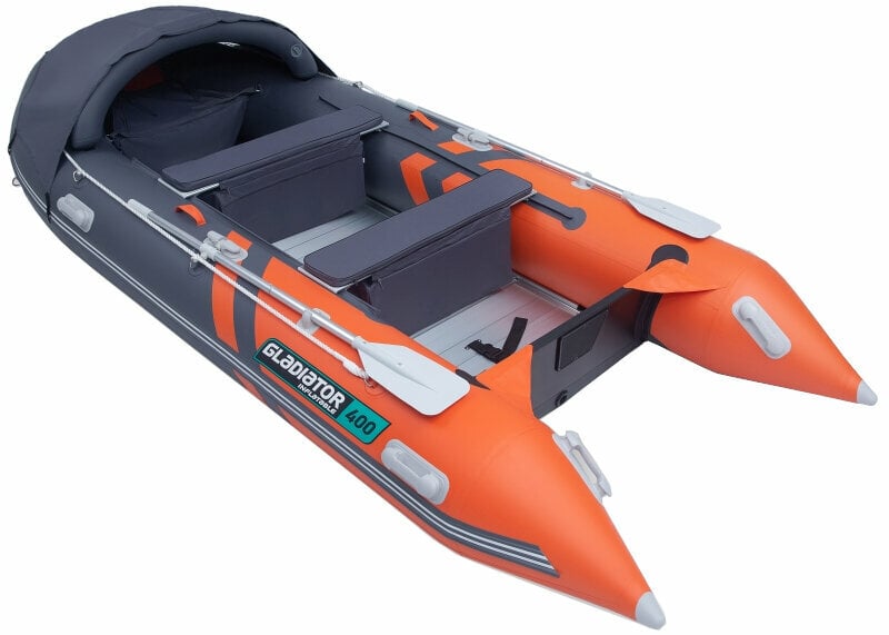Inflatable Boat Gladiator Inflatable Boat C420AL 420 cm Orange/Dark Gray