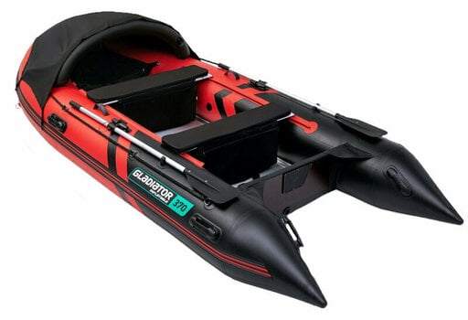 Uppblåsbar båt Gladiator Uppblåsbar båt C370AL 370 cm Red/Black - 1