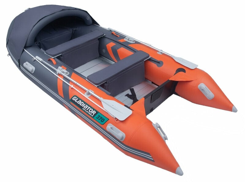 Uppblåsbar båt Gladiator Uppblåsbar båt C370AL 370 cm Orange/Dark Gray