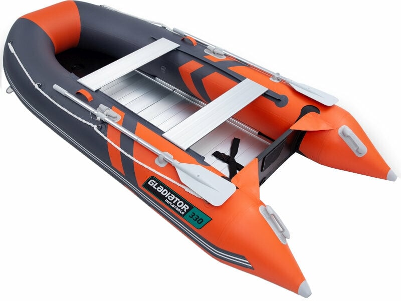 Inflatable Boat Gladiator Inflatable Boat B330AL 330 cm Orange/Dark Gray