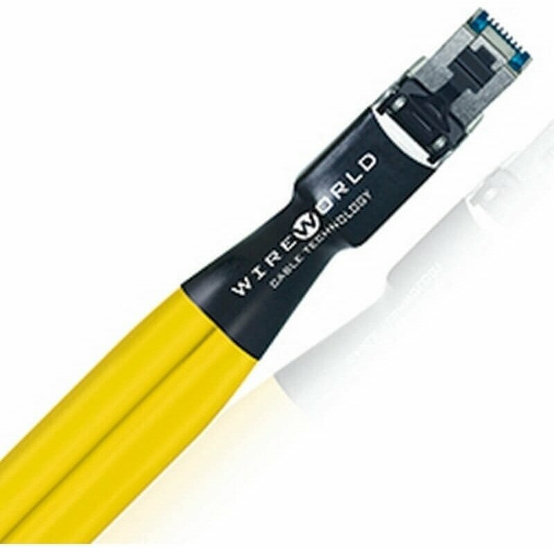 Hi-Fi Hálózati kábel WireWorld Chroma Cat 8 (CHE) 1 m Sárga Hi-Fi Hálózati kábel