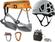 Singing Rock Ray SET Orange/Grey 2XL Climbing Harness