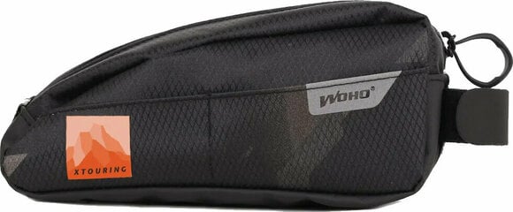 Fietstas Woho X-Touring Top Tube Bag Cyber Camo Diamond Black 1,1 L - 1
