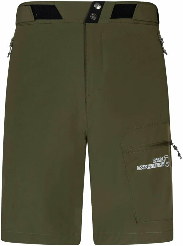 Pantalones cortos para exteriores Rock Experience Observer 2.0 Man Bermuda Olive Night XL Pantalones cortos para exteriores