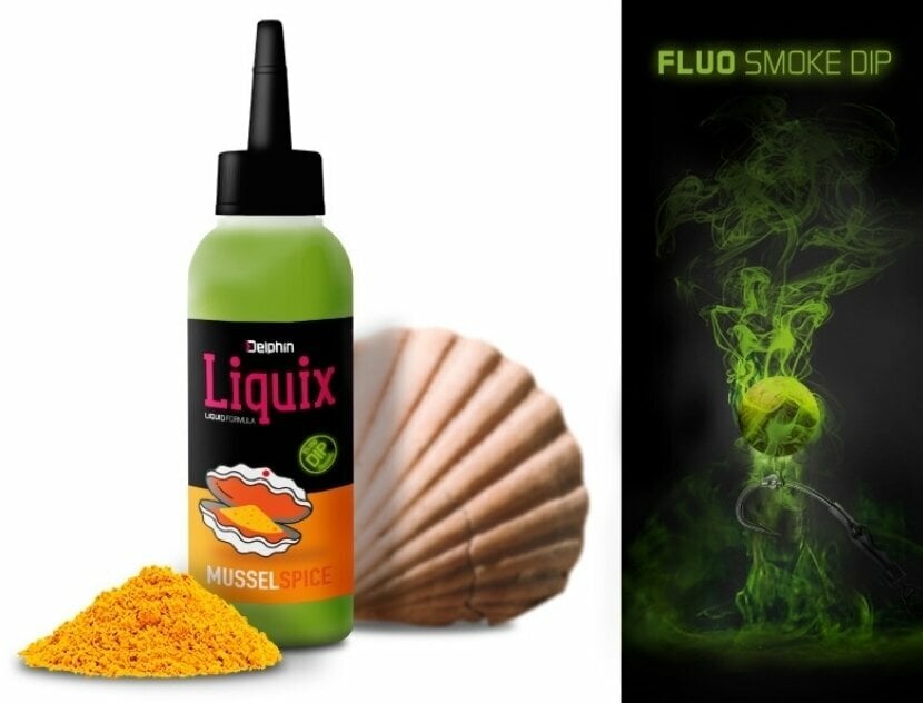 Dip Delphin Fluo Dip D SNAX LiquiX Mussel-Piccante 100 ml Dip