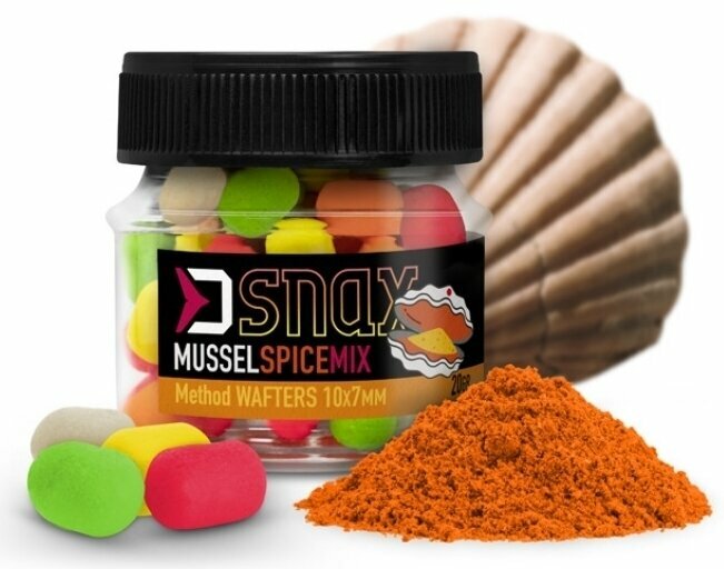 Dumbell boili Delphin Mix D Snax Waft 10 x 7 mm 20 g Mussel-Pikant Dumbell boili