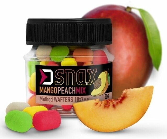 Hantlar Delphin Mix D Snax Waft 10 x 7 mm 20 g Mango-Peach Hantlar