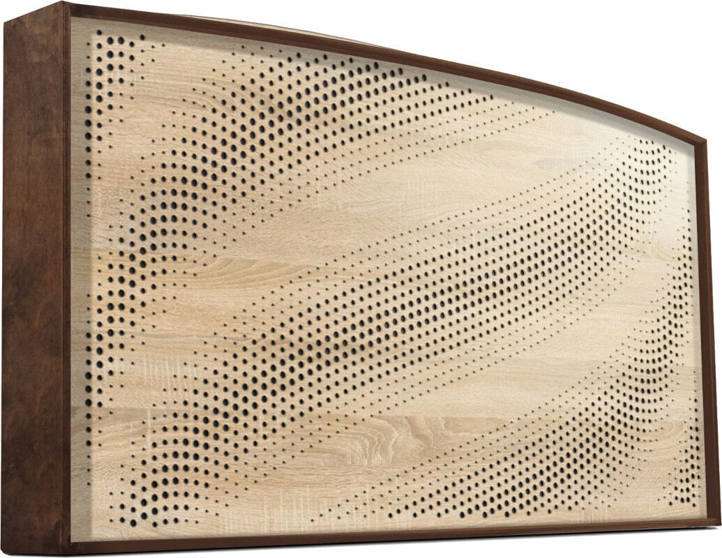 Pannello in legno assorbente Mega Acoustic AcouStand Tangens Walnut Black