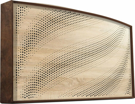 Absorbent wood panel Mega Acoustic AcouStand Tangens Walnut Black - 1