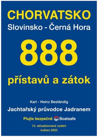 Nautička karta Karl-Heinz Beständig 888 přístavů a zátok 2023