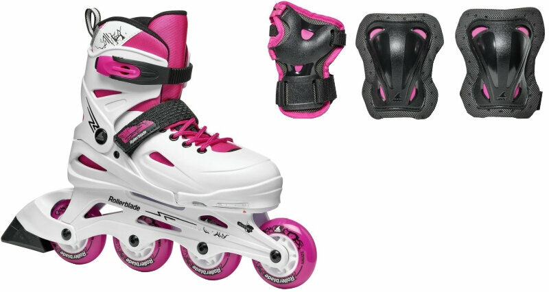 Roller Skates Rollerblade Fury Combo JR White/Pink 28-32 Roller Skates