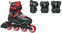 Kolieskové korčule Rollerblade Fury Combo JR Black/Red 28-32 Kolieskové korčule