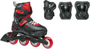 Rollerblade Fury Combo JR Black/Red 28-32 Roller Skates