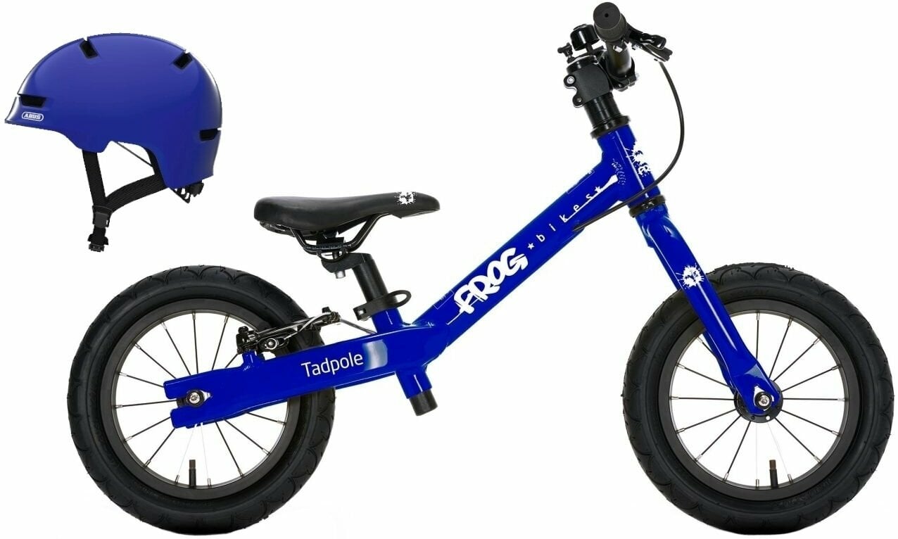 Bicicleta de equilíbrio Frog Tadpole SET S 12" Blue Bicicleta de equilíbrio