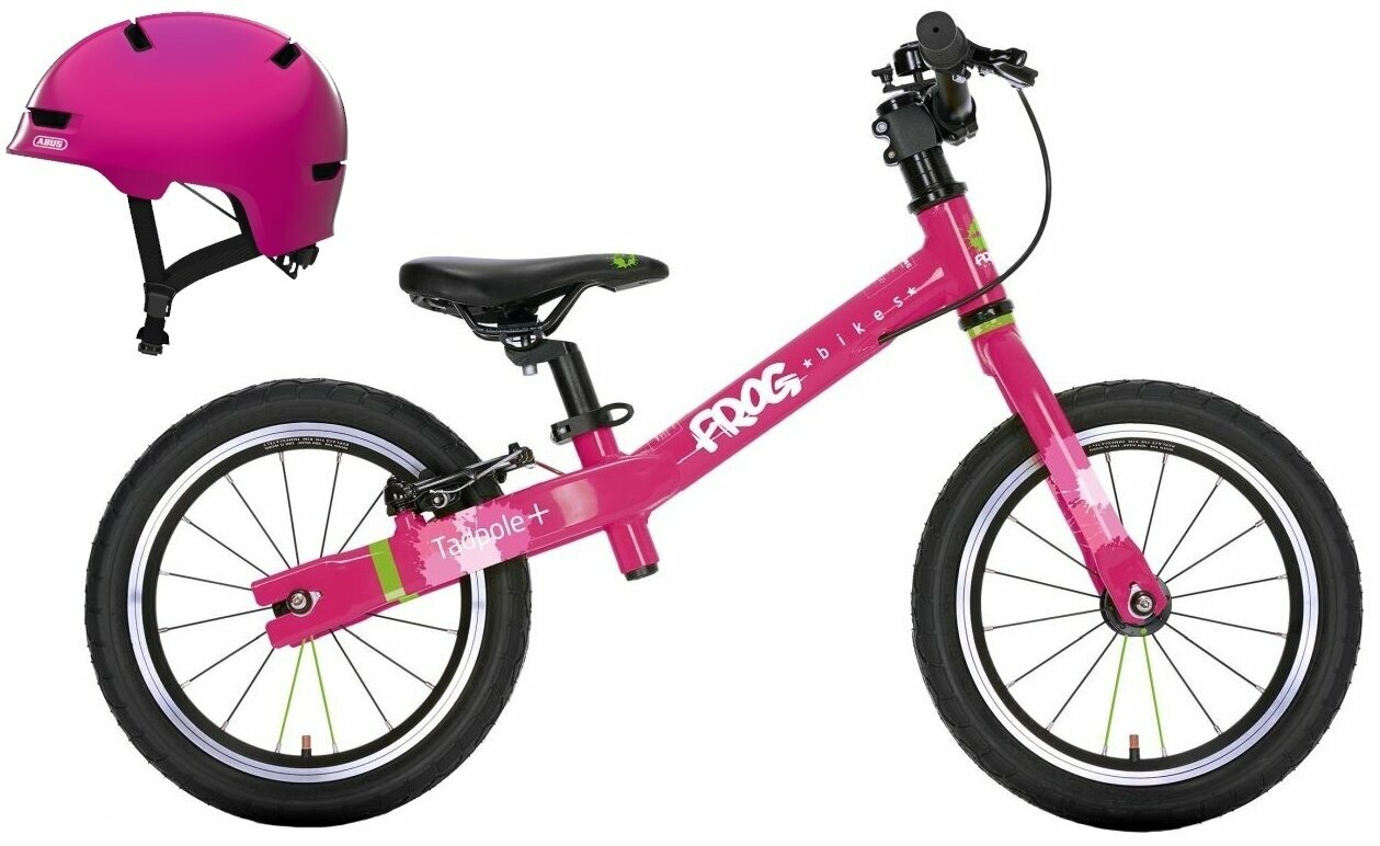 Løbecykel Frog Tadpole Plus SET S 14" Pink Løbecykel