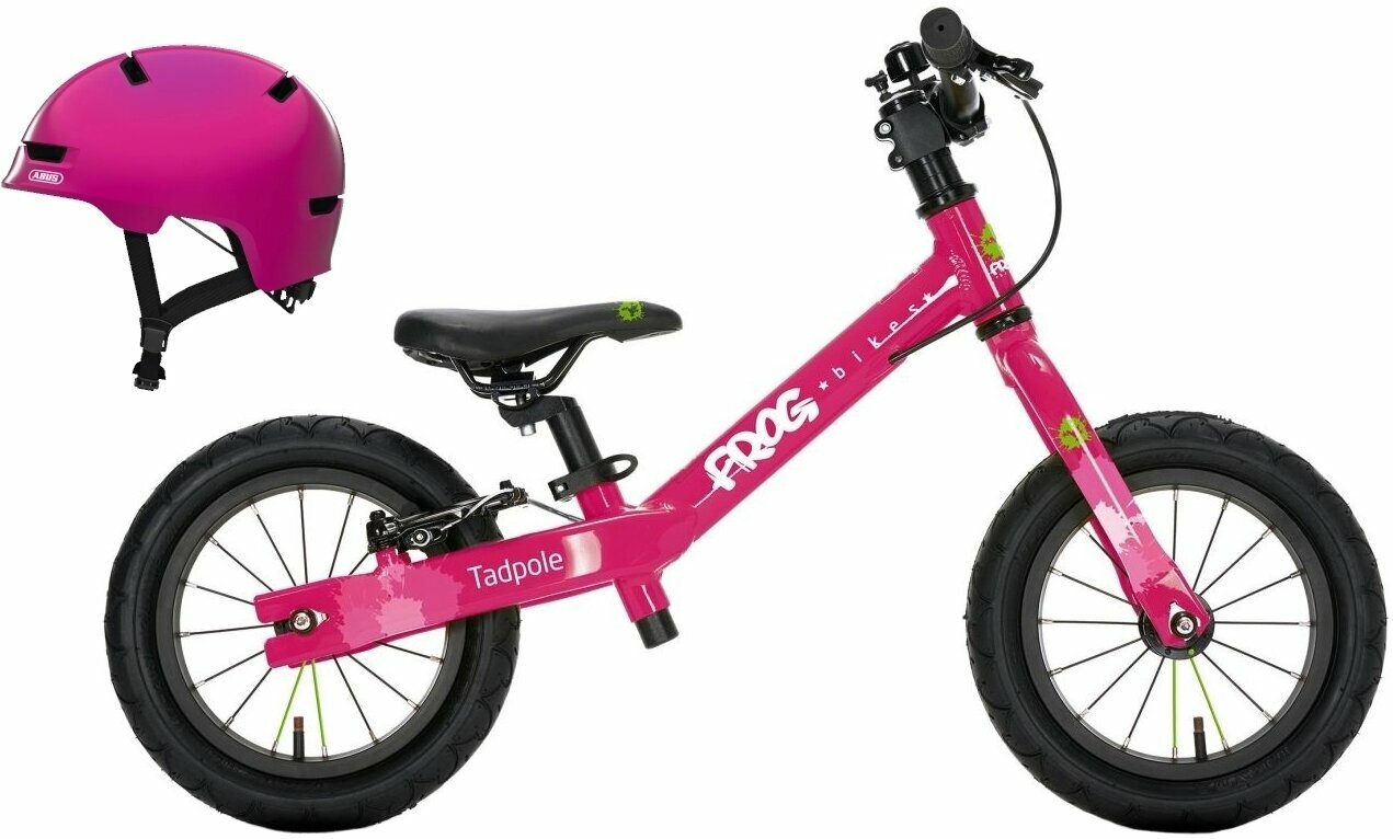 Vélo sans pédales Frog Tadpole SET S 12" Pink Vélo sans pédales