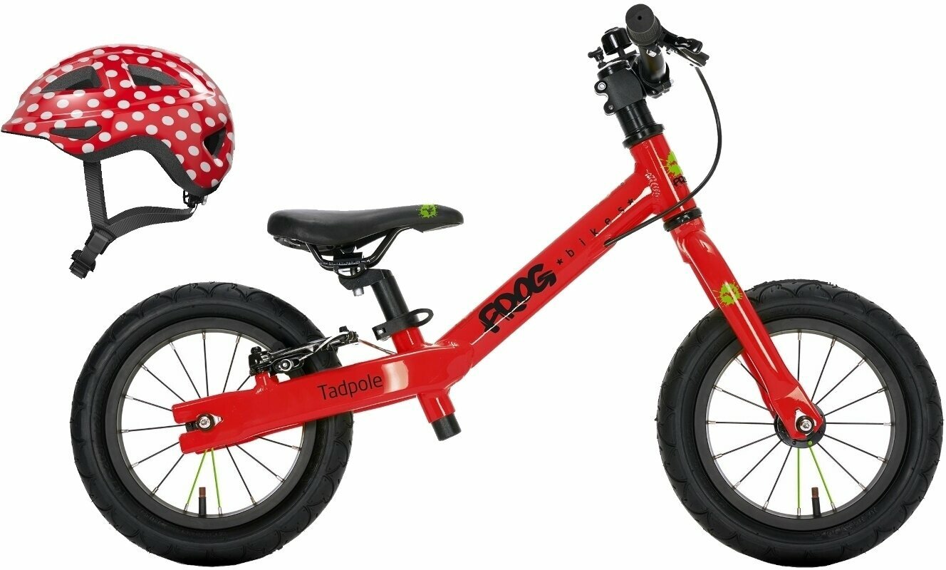Bicicleta de equilibrio Frog Tadpole SET S 12" Rojo Bicicleta de equilibrio