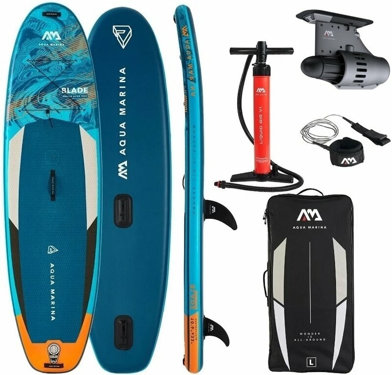 Aqua Marina Blade Power Fin SET 10'6'' (320 cm) Paddle board Blue unisex