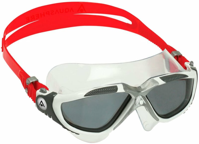 Swimming Goggles Aqua Sphere Swimming Goggles Vista Dark Lens White/Grey/Red UNI