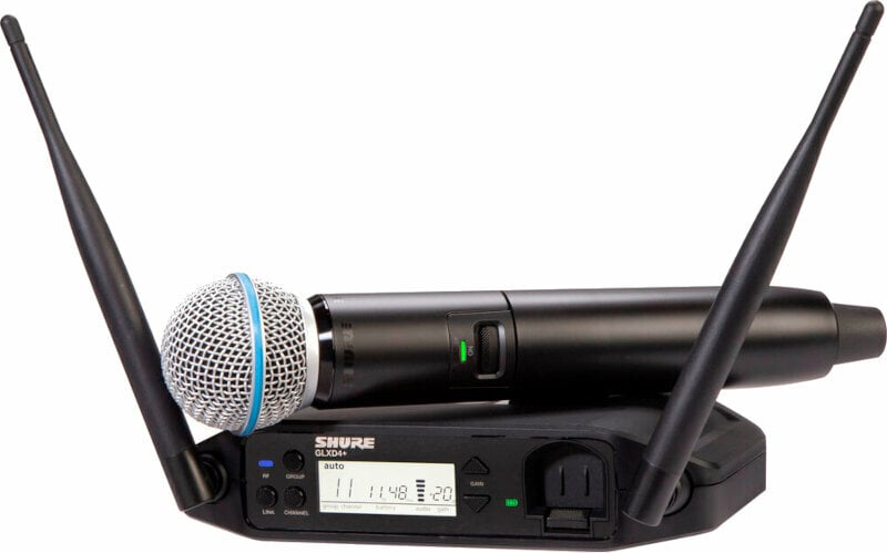Trådløst håndholdt mikrofonsæt Shure GLXD24+E/B58-Z4 2,4 GHz-5,8 GHz