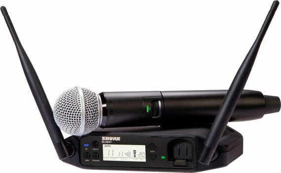 Conjunto de microfone de mão sem fios Shure GLXD24+E/SM58-Z4 2,4 GHz-5,8 GHz - 1
