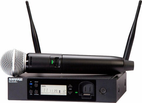 Handheld draadloos systeem Shure GLXD24R+E/SM58-Z4 2,4 GHz-5,8 GHz - 1