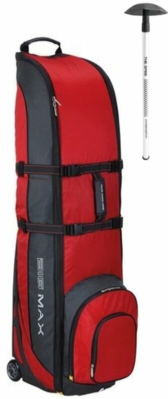 Travel Bag Big Max Wheeler 3 Travelcover Black/Red + The Spine SET