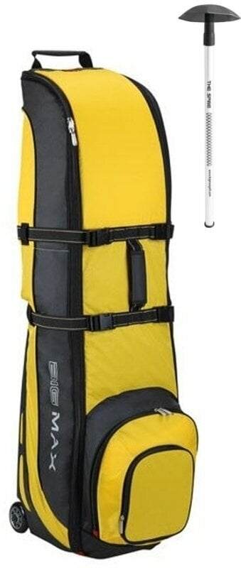 Travel Bag Big Max Wheeler 3 Travelcover Black/Yellow + The Spine SET