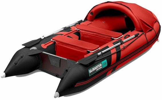 Uppblåsbar båt Gladiator Uppblåsbar båt C330AL 330 cm Red/Black - 1