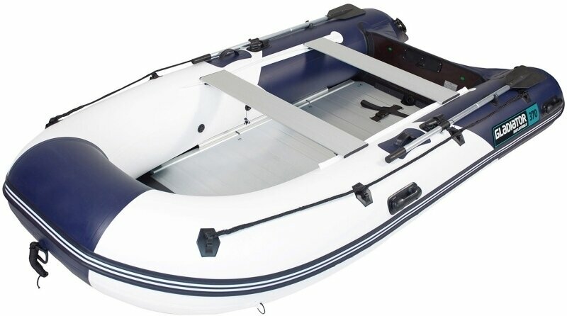 Uppblåsbar båt Gladiator Uppblåsbar båt B330AD 330 cm Vit-Blue