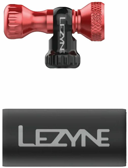 CO2-pumppu Lezyne Control Drive CO2 Head Only Neoprene Red/Hi Gloss CO2-pumppu