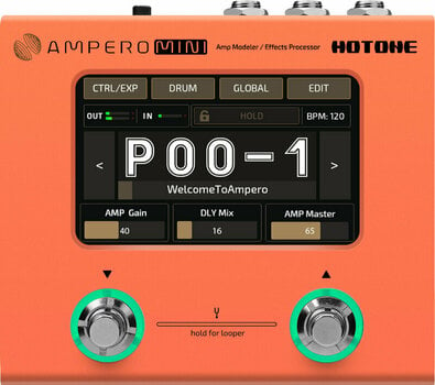 Multi-efeitos para guitarra Hotone Ampero Mini Orange - 1