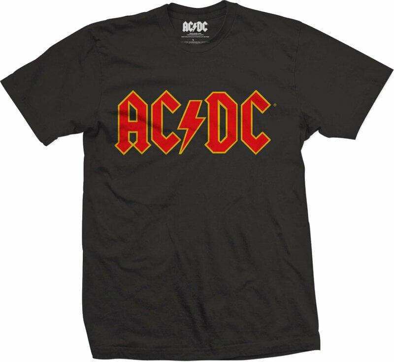 T-Shirt AC/DC T-Shirt Unisex Logo T-Shirt Black L