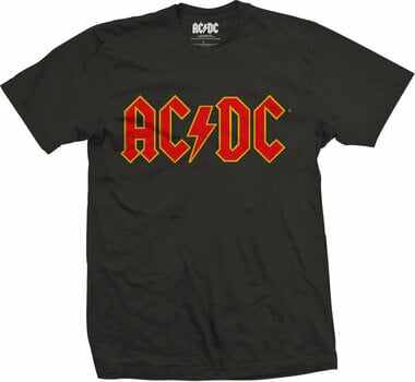 Maglietta AC/DC Maglietta Unisex Logo T-Shirt Maschile Black L - 1