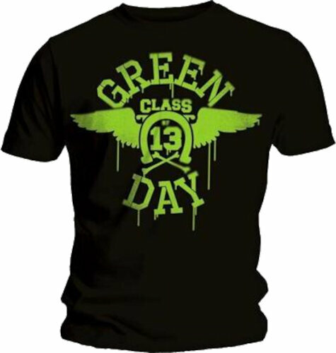 T-Shirt Green Day T-Shirt Neon Black Men Herren Black L