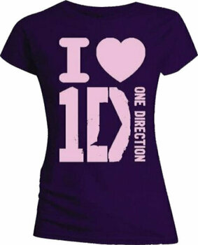 Skjorte One Direction Skjorte I Love Purple S - 1