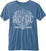 T-Shirt AC/DC Unisex Fashion Tee: Black Ice (Burn Out) Blue L