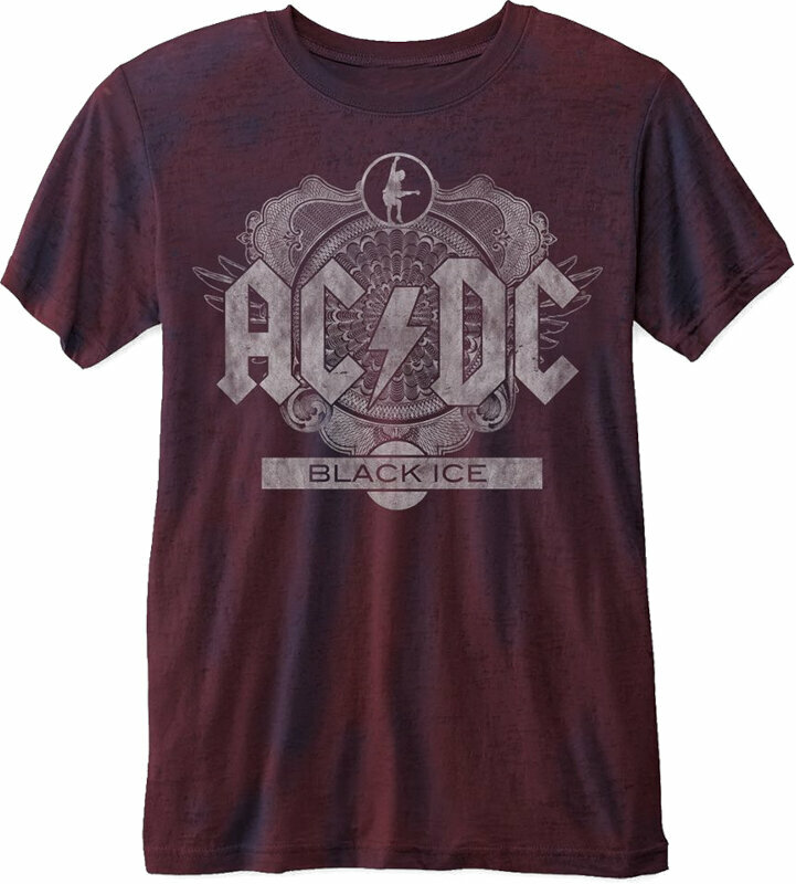 T-shirt AC/DC T-shirt Black Ice Navy-Rouge L