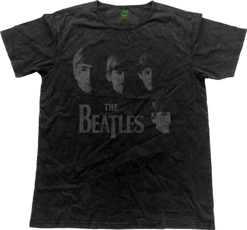 The Beatles Tricou Faces Vintage Black L