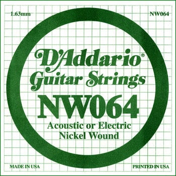 Különálló elektromos gitárhúr D'Addario NW 064 Különálló elektromos gitárhúr - 1