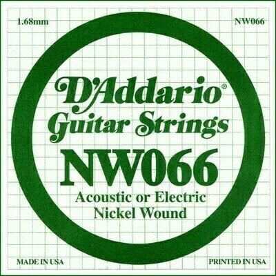 D'Addario Single XL 066 Einzelsaite für Gitarre