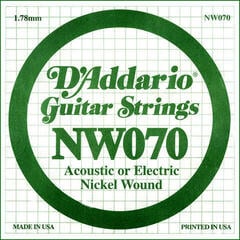 Einzelsaite für Gitarre D'Addario NW 070 Einzelsaite für Gitarre