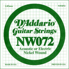 Einzelsaite für Gitarre D'Addario NW 072 Einzelsaite für Gitarre