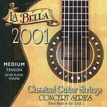 Nylon Konzertgitarren Saiten LaBella 2001 Medium - 1