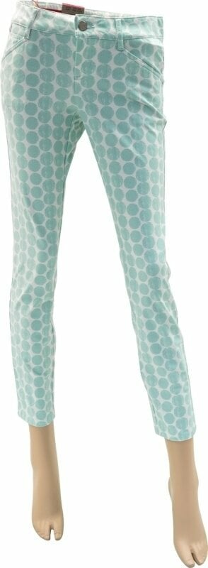 Trousers Alberto Mona WR Dots Turquoise 34