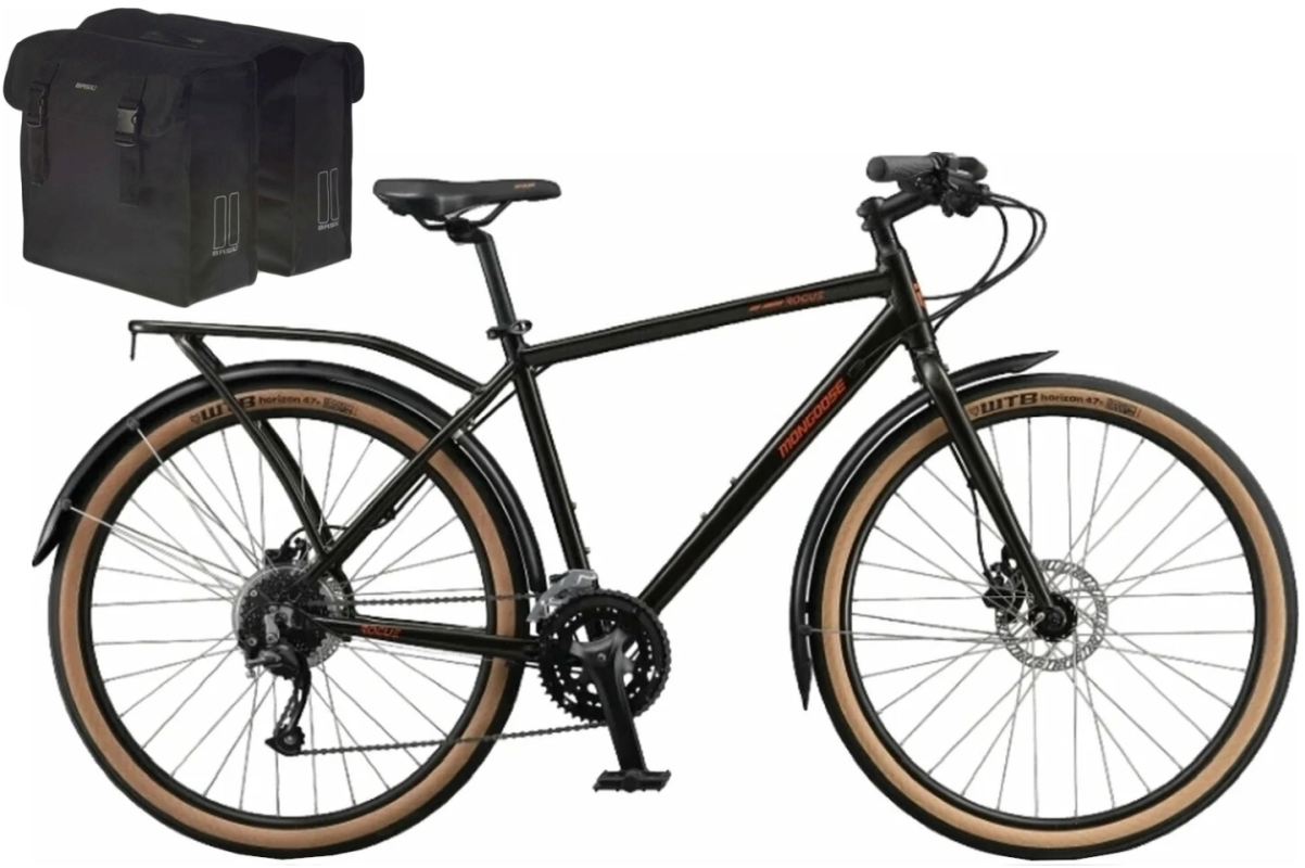 Fahrrad für die Stadt Mongoose Rogue SET Black L Fahrrad für die Stadt