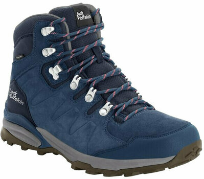Womens Outdoor Shoes Jack Wolfskin Refugio Texapore Mid W Dark Blue/Grey 36 Womens Outdoor Shoes - 1