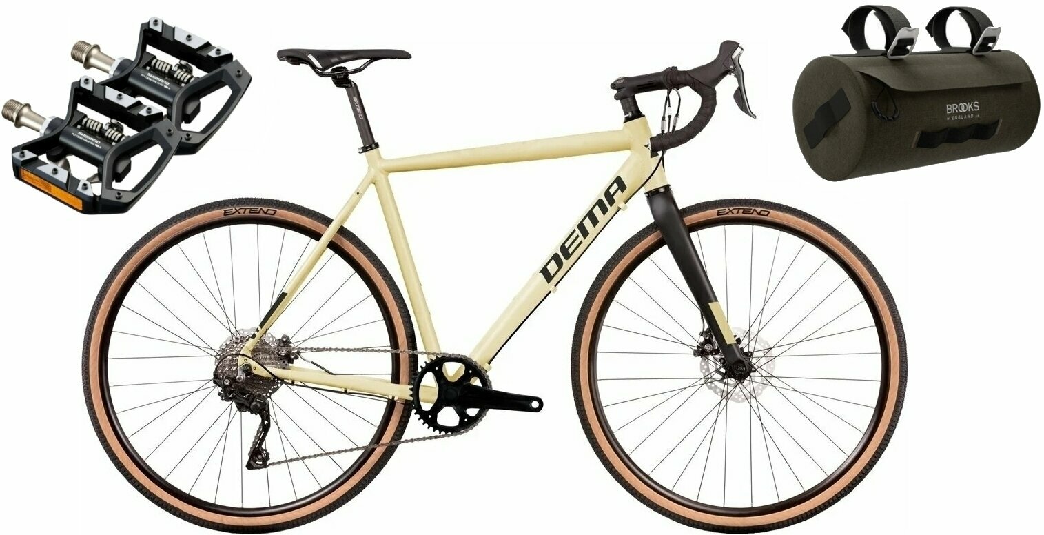 Gravel-/cyclocross-fiets DEMA Gritch 3 SET Yellow/Dark Gray L