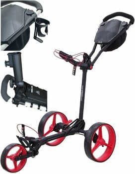 Ročni voziček za golf Big Max Blade Trio SET Phantom Black/Red Ročni voziček za golf - 1